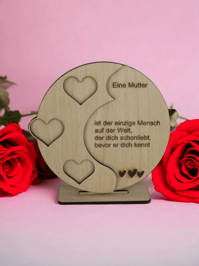 Holzgravur Bedingungslose Liebe für Mutter Geschenk - Styon