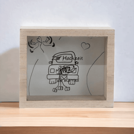 Holzkiste als Hochzeitskasse 18x15cm - Styon