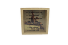 Luxuriöses quadratisches Urlaubssparschwein aus Holz 15x6x15cm - Styon