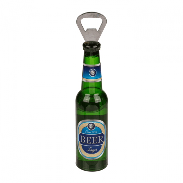 Metall Flaschenöffner mit Magnet Bierflasche ca. 21 cm, 4-fach - Styon