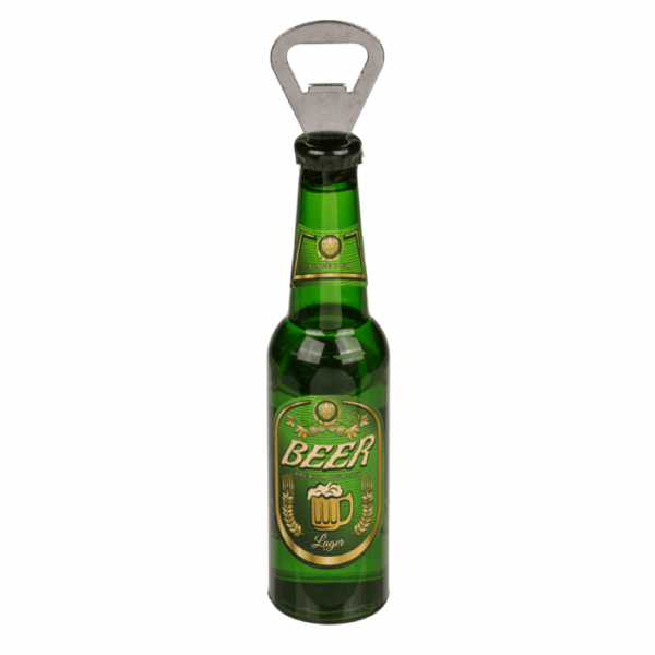 Metall Flaschenöffner mit Magnet Bierflasche ca. 21 cm, 4-fach - Styon