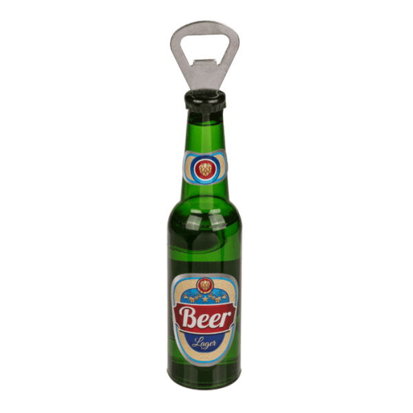 Metall Flaschenöffner mit Magnet Bierflasche ca. 21 cm, 4-fach - Styon