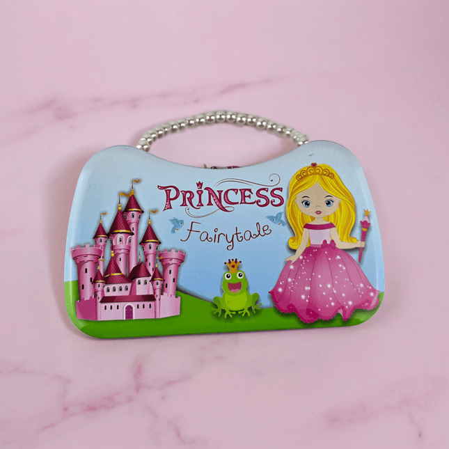 Metallsparschwein für Kinder Prinzessin Design mit Schloss - Styon