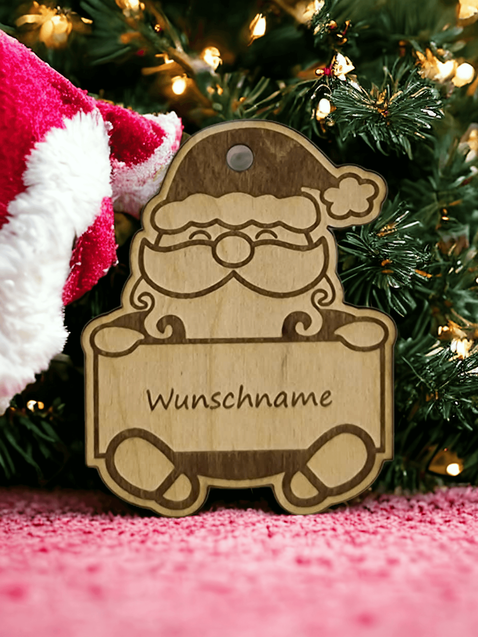 Personalisierte Holzkugeln Ihr Name, Der Zauber von Weihnachten - Styon