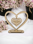 Personalisiertes Herz, ideales Geschenk zur Hochzeit und Valentinstag - Styon