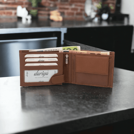 RFID Protect Nappaleder-Brieftasche mit Banknotenfach - Sty - Styon