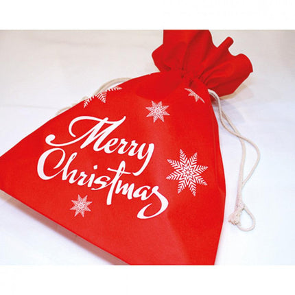 Rote XL-Geschenktüte mit Merry Christmas Druck 50x40cm - Styon