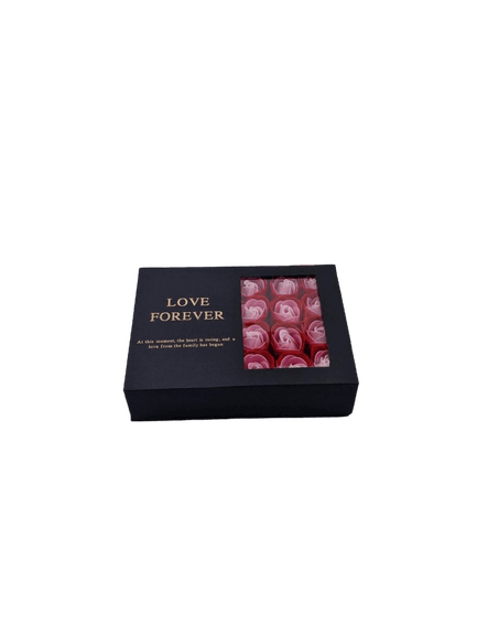 Seifenrosen in Geschenkbox Rosa, Rot und zusätzlicher Platz - Styon