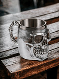 Silberner Totenkopfbecher, Tasse, Geschenk - Styon