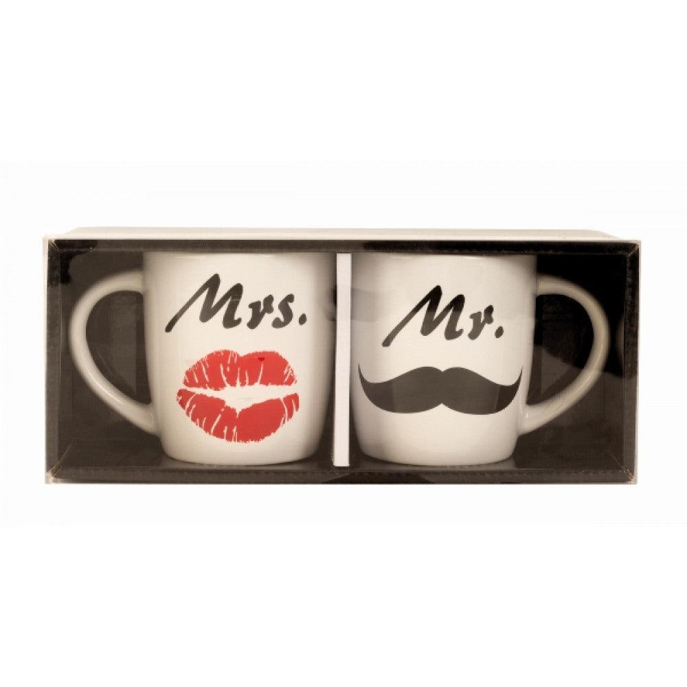 Tassenset Mr. & Mrs. h 9,3cm d 8 geschenk - Styon