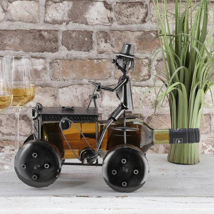 Weinflaschenhalter Traktor mit Fahrer geschenk - Styon
